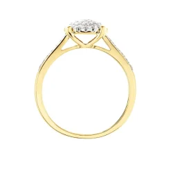 Bague Shirlene Ld Or Jaune Diamant Synthétique-Histoire d'Or Outlet