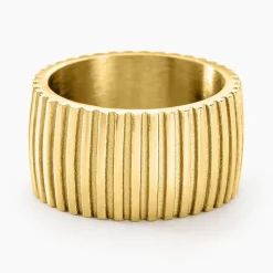 Bague Sicily Acier Doré-Histoire d'Or Clearance