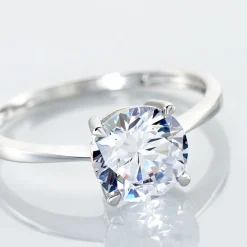 Bague Solitaire Abriel Or Blanc Oxyde De Zirconium-Histoire d'Or Discount