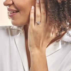 Bague Solitaire Abriel Or Blanc Oxyde De Zirconium-Histoire d'Or Discount