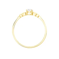 Bague Solitaire Alexine Or Jaune Oxyde De Zirconium-Histoire d'Or