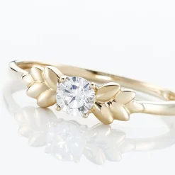 Bague Solitaire Alexine Or Jaune Oxyde De Zirconium-Histoire d'Or