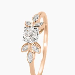 Bague Solitaire Alicea Or Rose Diamant-Histoire d'Or Outlet