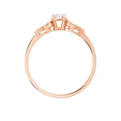 Bague Solitaire Alicea Or Rose Diamant-Histoire d'Or Outlet