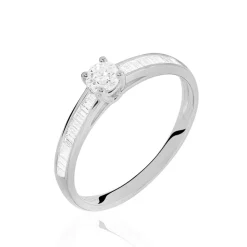 Bague Solitaire Anastasiane Or Blanc Diamant-Histoire d'Or Clearance
