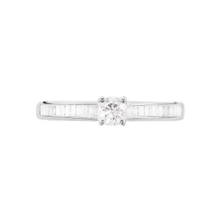 Bague Solitaire Anastasiane Or Blanc Diamant-Histoire d'Or Clearance