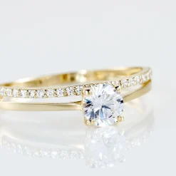 Histoire d'Or Bague Solitaire Anatoline De Zirconium