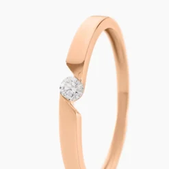 Bague Solitaire Anilie Or Rose Diamant-Histoire d'Or Best
