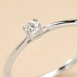 Bague Solitaire Aphrodite Or Blanc Diamant-Histoire d'Or New