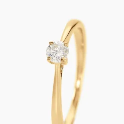 Bague Solitaire Aphrodite Or Jaune Diamant-Histoire d'Or New