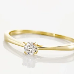 Bague Solitaire Aphrodite Or Jaune Diamant-Histoire d'Or New