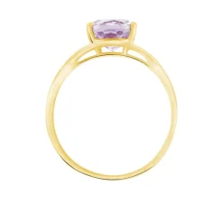 Histoire d'Or Bague Solitaire Armaelle Or Jaune Amethyste