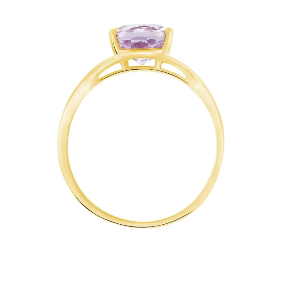 Histoire d'Or Bague Solitaire Armaelle Or Jaune Amethyste