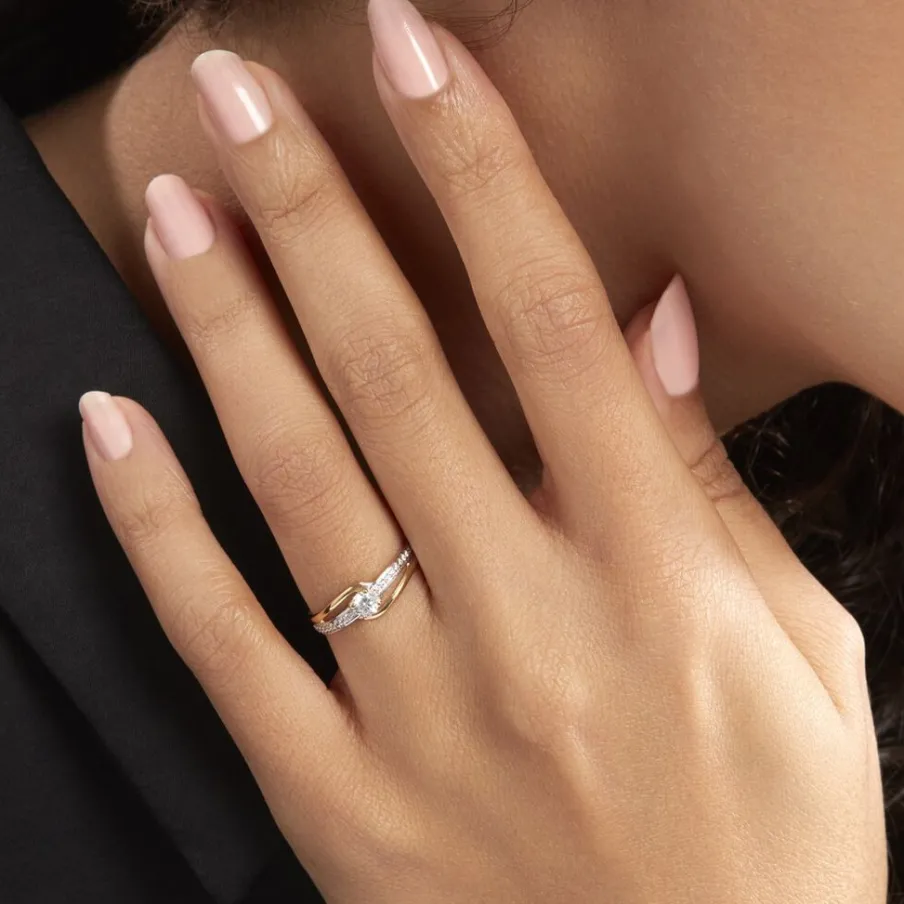 Histoire d'Or Bague Solitaire Armelle De Zirconium