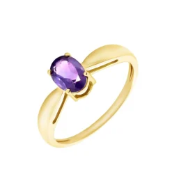 Bague Solitaire Arzula Or Jaune Amethyste-Histoire d'Or Discount