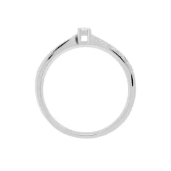 Bague Solitaire Asia Or Blanc Diamant-Histoire d'Or New