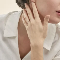 Bague Solitaire Asia Or Blanc Diamant-Histoire d'Or New