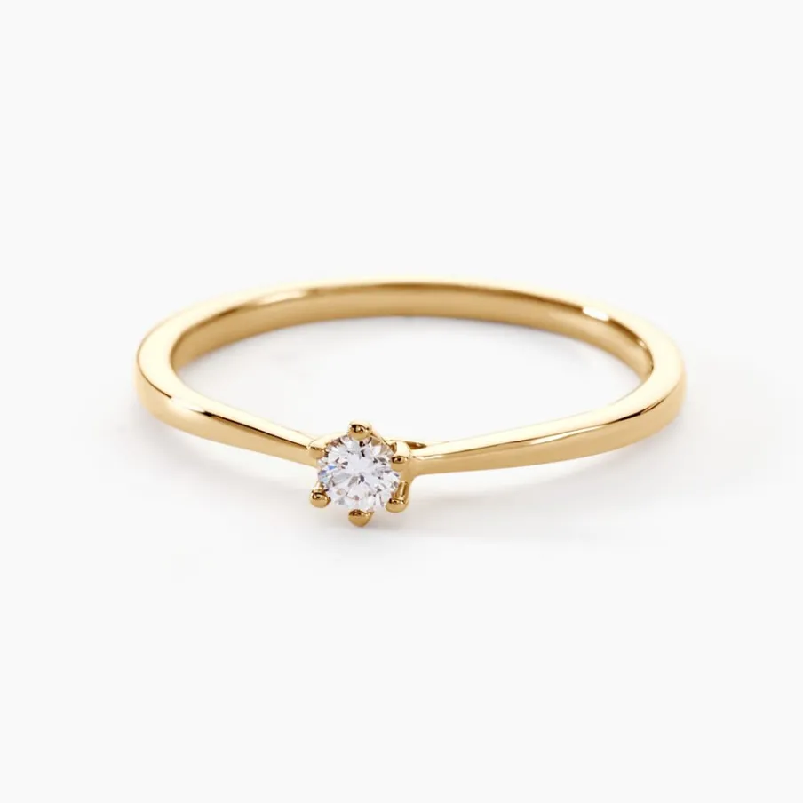 Histoire d'Or Bague Solitaire Athena