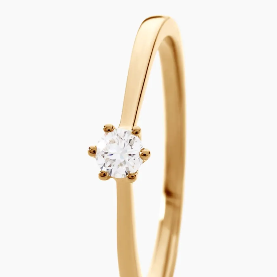 Histoire d'Or Bague Solitaire Athena