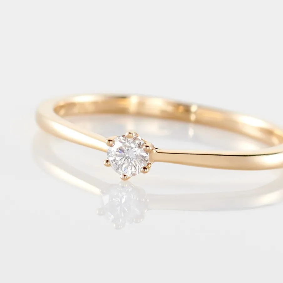 Histoire d'Or Bague Solitaire Athena