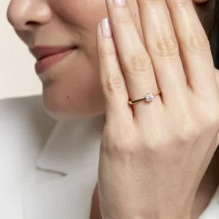 Bague Solitaire Athena-Histoire d'Or Clearance