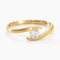 Histoire d'Or Bague Solitaire Camilia De Zirconium