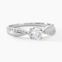 Bague Solitaire Doralicia Argent Blanc Oxyde De Zirconium-Histoire d'Or New