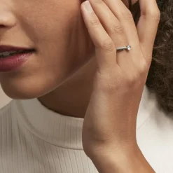 Bague Solitaire Doralicia Argent Blanc Oxyde De Zirconium-Histoire d'Or New