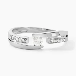 Bague Solitaire Elisa Or Blanc Diamant-Histoire d'Or Discount
