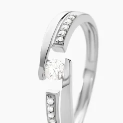 Bague Solitaire Elisa Or Blanc Diamant-Histoire d'Or Discount
