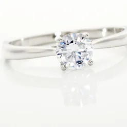 Bague Solitaire Elyana Argent Blanc Oxyde De Zirconium-Histoire d'Or Sale