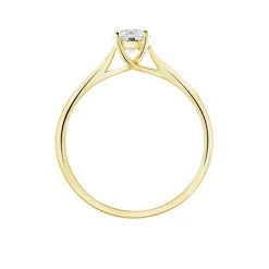 Bague Solitaire Fiona Or Jaune Diamant Synthetique-Histoire d'Or New