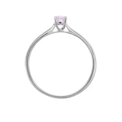 Bague Solitaire Fiona Or Blanc Amethyste-Histoire d'Or Clearance