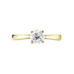 Bague Solitaire Fiona Or Jaune Diamant Synthetique-Histoire d'Or Discount