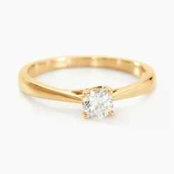 Bague Solitaire Fiona Or Jaune Diamant Synthetique-Histoire d'Or New