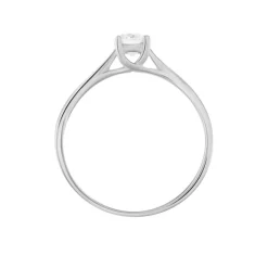 Bague Solitaire Fiona Or Blanc Diamant Synthetique-Histoire d'Or New