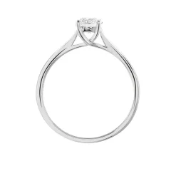 Bague Solitaire Fiona Or Blanc Diamant Synthetique-Histoire d'Or Sale