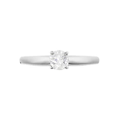 Bague Solitaire Flora Or Blanc Diamant-Histoire d'Or New