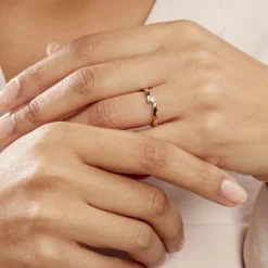 Bague Solitaire Francienne Or Bicolore Diamant-Histoire d'Or New