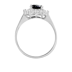 Bague Solitaire Gabor Argent Blanc Oxyde De Zirconium-Histoire d'Or Clearance