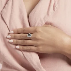 Bague Solitaire Gabor Argent Blanc Oxyde De Zirconium-Histoire d'Or Clearance