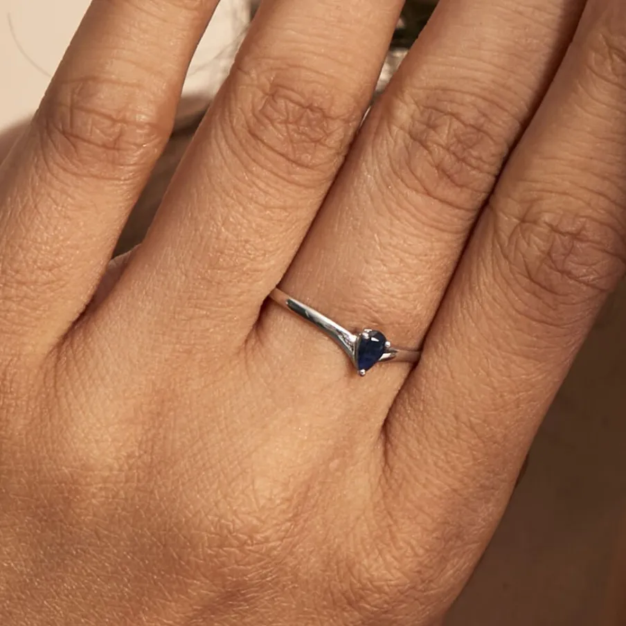 Histoire d'Or Bague Solitaire Goutte