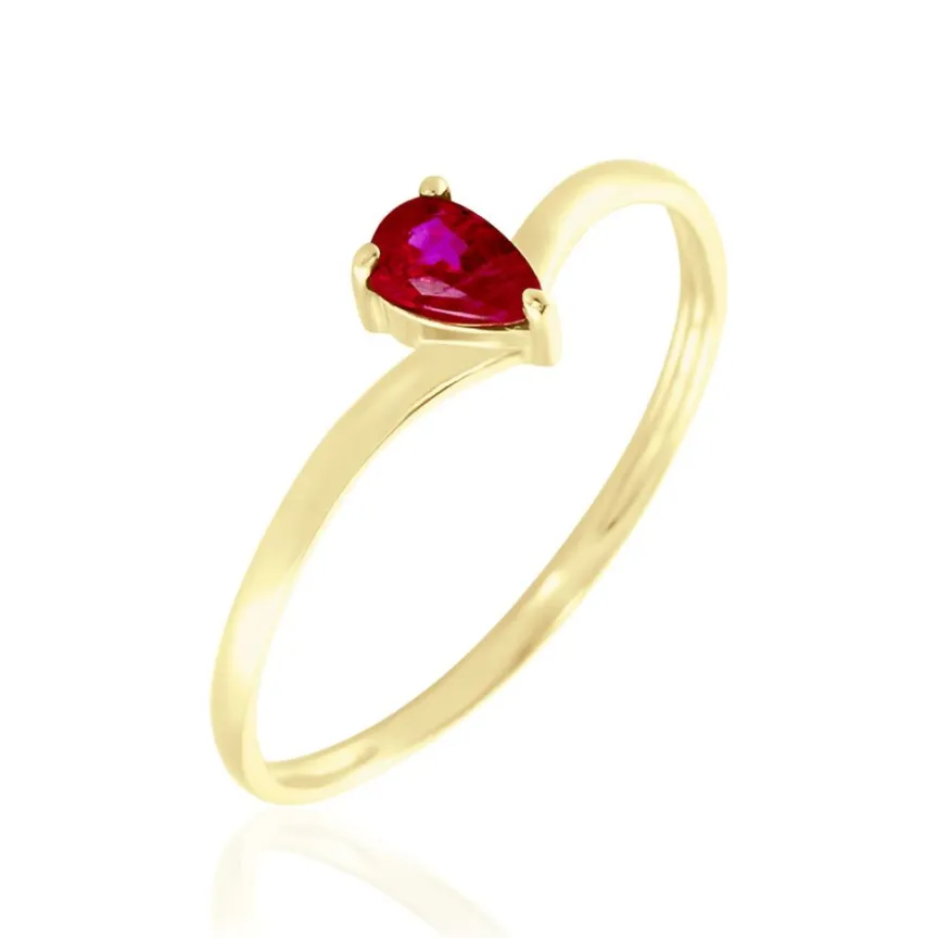 Bague Solitaire Goutte-Histoire d'Or