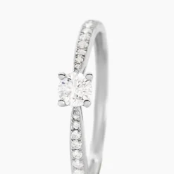 Bague Solitaire Hemera Or Blanc Diamant-Histoire d'Or Online
