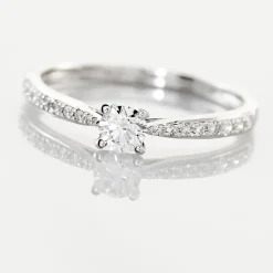 Bague Solitaire Hemera Or Blanc Diamant-Histoire d'Or Online