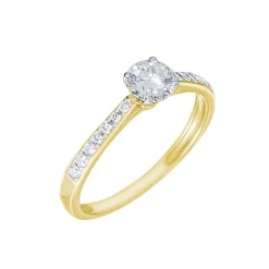 Bague Solitaire Hemera Or Jaune Diamant Synthetique-Histoire d'Or Outlet