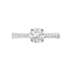 Bague Solitaire Hemera Or Blanc Diamant Synthetique-Histoire d'Or Best