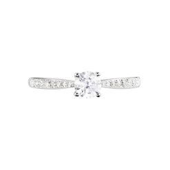 Bague Solitaire Hemera Or Blanc Diamant-Histoire d'Or Online