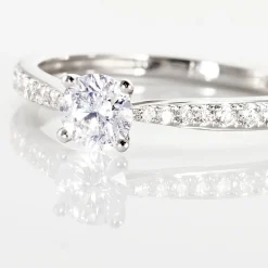 Bague Solitaire Hemera Or Blanc Diamant-Histoire d'Or Online