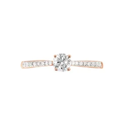 Bague Solitaire Hemera Or Rose Diamant-Histoire d'Or Hot